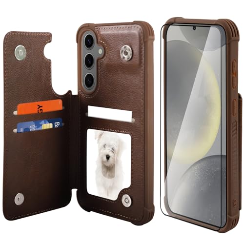 Étui portefeuille Galaxy S24+ Plus pour résoudre le manque de place et fixer le téléphone en voiture