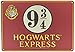 HARRY POTTER Chapa Metalica Peque Hogwarts Express, Rojo Blanco y Negro, A5