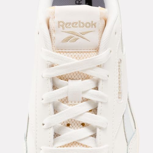 Image of Reebok Women's Court Advance Sneakers, Chalk Chalk Moon, 9