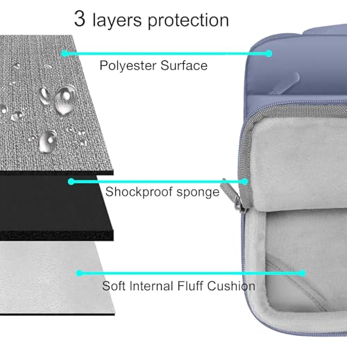 Image of MOSISO Compatible with MacBook Air 15 inch Case M5 2026 M4 M3 M2 2025-2023 | A3448 A3241 A3114 A2941, Protective Hard Shell Case&Puffy Sleeve Bag&Keyboard Skin&Webcam Cover&Screen Film, Lavender Gray