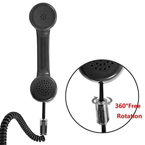 Telephone Cord Detangler, ohCome Anti-Tangle Phone Cable 360 Degree Rotating Landline Swivel Cord Untangler Telephone Accessory Black (5 Pack) - Thumbnail 3