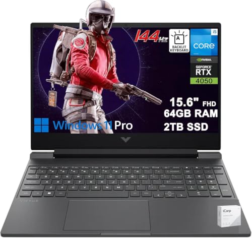 HP Victus 15 �Q�[�~���O�m�[�g�p�\�R�� 15.6�C���` FHD IPS 144Hz Intel 8�R�A i5-13420H (>i7-12650H) 64GB RAM 2TB SSD GeForce RTX 4050 �o�b�N���C�g Type-c