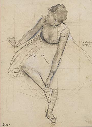 Alibabette Editions Paris - Degas "Danseuse" - Pocket Artbook - 4.72 x 6.69 inches, 144 blank pages, 100 gram acid-free ivory drawing paper, Bodoni ... - Bondoni Binding - Lays Flat When Open)
