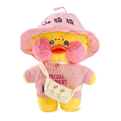 Qcotng Duck Stuffed Animal Soft Cute Yellow Plush Toy With Outfits And Accessories To Removable Dress Up Clothes Best Birthday For Kids Girls Boys (12Inch/30Cm) (Yellow Duck, Single Suit) #TOP2