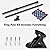 American Flag and Flag Pole for House Outside, 5ft Heavy Duty Flag Pole Kit with 3x5 Embroidered USA Flag, Tangle Free Steel Black Flag Pole with Bracket for Residential, Commercial, Outdoors Garden