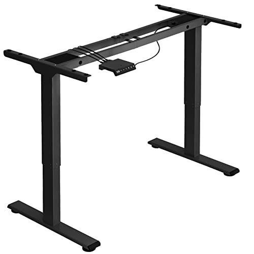 Tectake 800961 Estructura Eléctrica Y Ajustable En Altura Para Mesa, Mesa De Ordenador Regulable, Escritorio Telescópico De Oficina Negro Tectake 800961 Estructura Eléctrica Y Ajustable En Altura Para Mesa, Mesa De Ordenador Regulable, Escritorio Telescópico De Oficina Negro