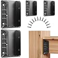 20 Pack Aluminum Deck Railing Bracket Connectors for 2"x4" (Actual 1.5"x3.5") Wood Posts to Handrail Connection, 2mm Extra Thick Metal Connectors for Fence Porch Stair, SA20