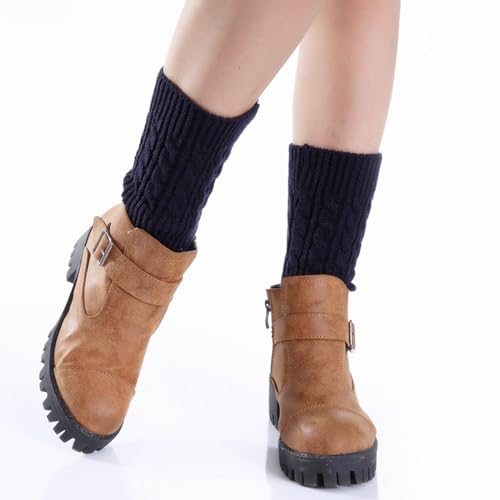 Dearanswer Women Knit Leg Warmers Boot Cuffs Topper Socks Cute Short Leg Warmers Short Boots Socks Warm and comfortable2