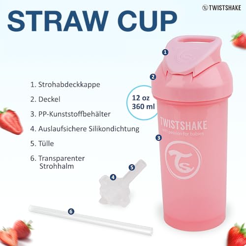Twistshake Baby Trinkbecher-Set – 4-teilig | 1 x 360-Becher – 1 x Mini-Becher – 1 x Strohhalmbecher – 1 x Kinderbecher | Baby-Trinkbecher… – Ansicht 3