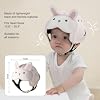 Mambobaby Baby Head Protector Helmet for Crawling and Walking, Breathable Soft Helmet, Ultra-Lightweight & Adjustable, Prevents Bumps Safety Helmet for Infants Toddlers 6-24 Months (Fluffy Bunny)