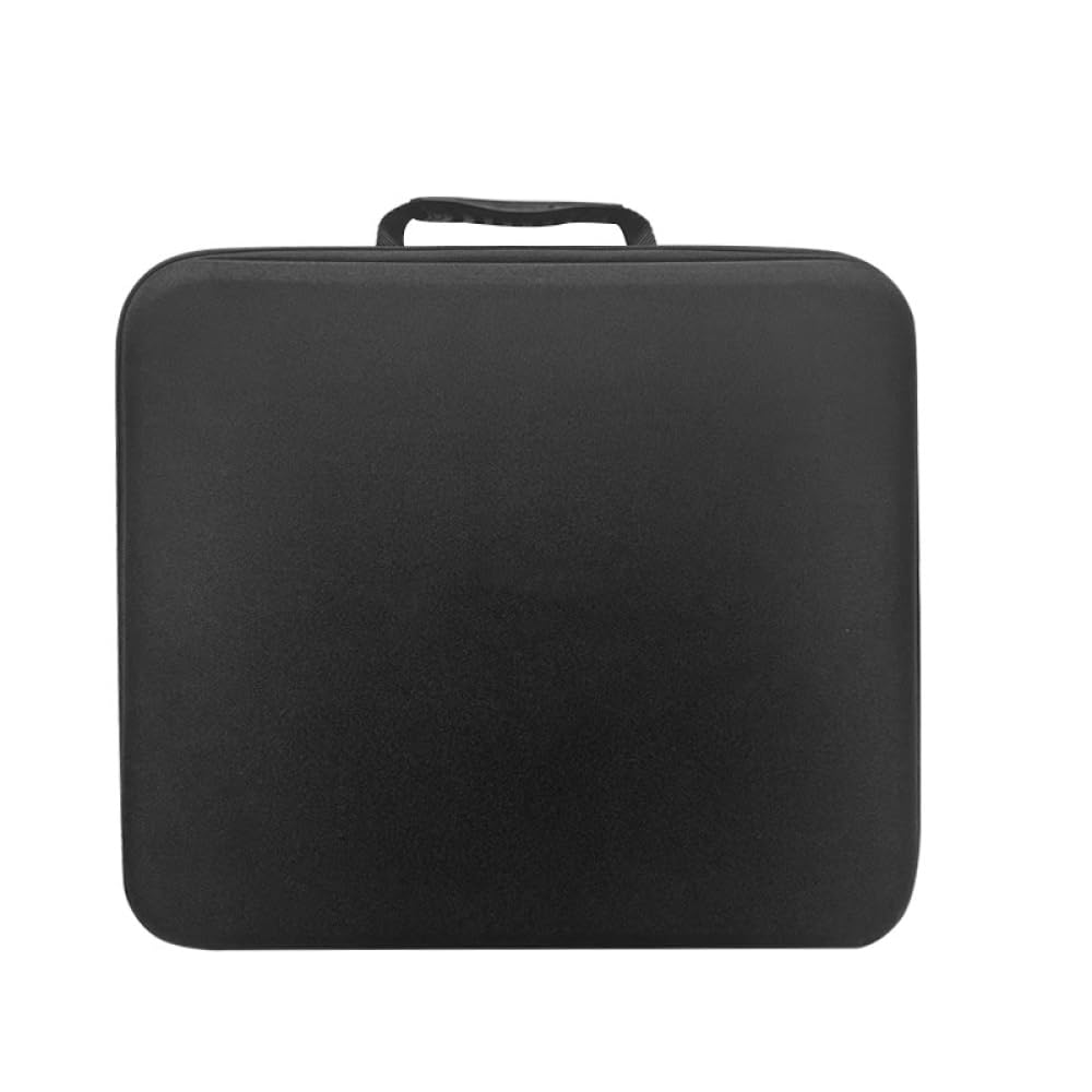 Generico Custodia a guscio rigido per PS5 Pro, custodia protettiva da viaggio di grande capacità console per PS5 Pro, controller e dischi di gioco (Nero)