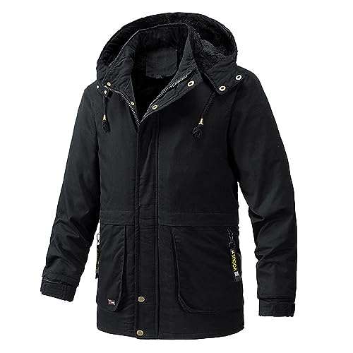 Veste en polaire homme blouson hiver chaud et parka coupe-vent