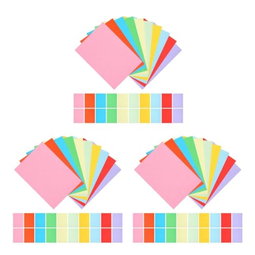 TEHAUX 3 Series Papel De Copia En Color Cuaderno En Colorido Pequeño Cuaderno En Cartulina Pastel Papeles De Cartulina De Color Papel 3 Paquetes*3