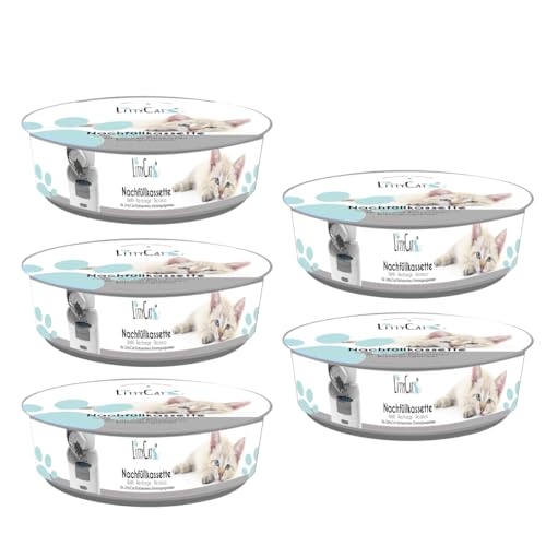 Littycat Lot de 5 recharges pour poubelle à litière Littycat - Protège contre les odeurs désagréables