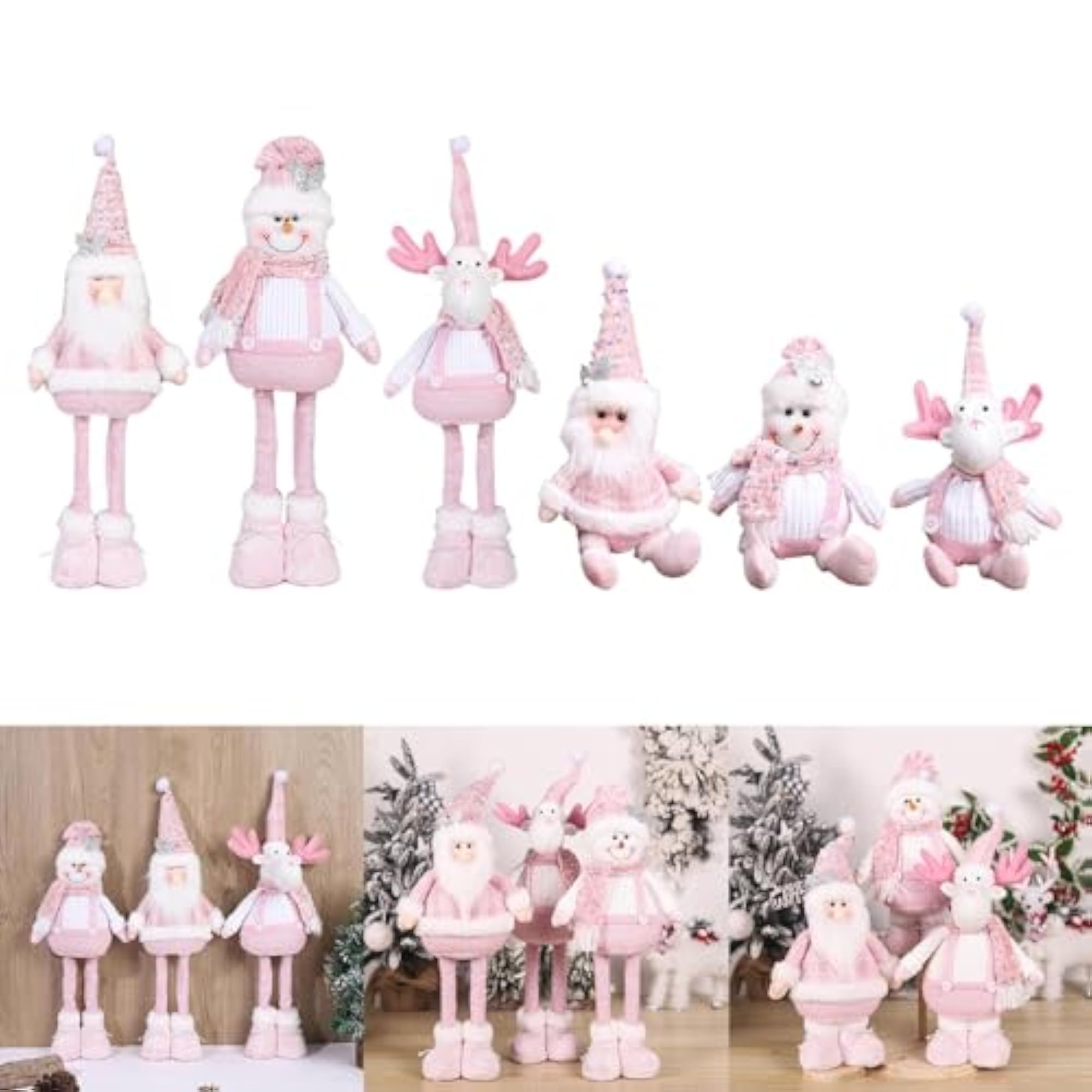 Christmas Doll Figurine Soft Charm Xmas Decoration