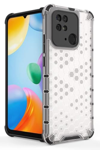 Image of Prime Retail Hard PC Back Case Cover for Redmi Mi 10 Power Anti Slip Ultra Thin Shockproof Reinforced Corners (Transparent)