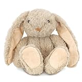 The Magic Toy Shop Plush Rabbit Bunny Teddy - Super Soft Cuddly Toy - Seated Stuffed Animal, Suitable from Birth - Great Gift for Kids & Adults for All Occasions (Beige)