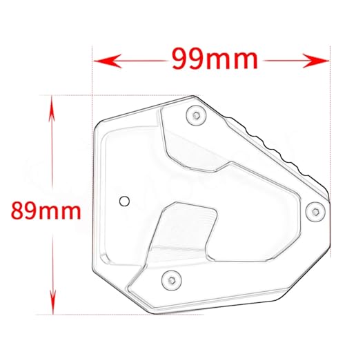 Extension béquille NT1100 élargisseur de surface CNC haute résistance