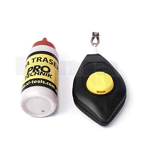 BSD Set de Tracciatore a Filo con Gesso - Traccialinee per Muratori con Gesso