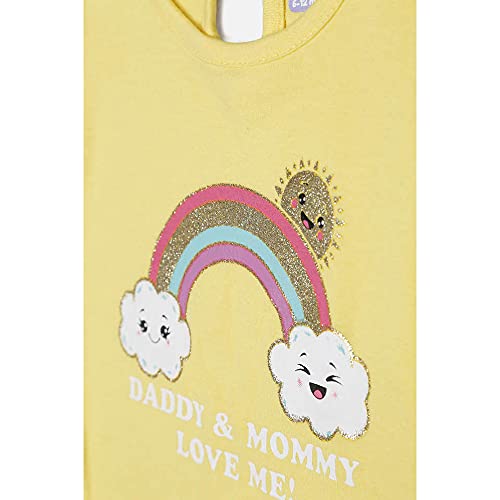 Image of Karrot by Shoppers Stop Printed Cotton Crew Neck Infant Girls T-Shirt