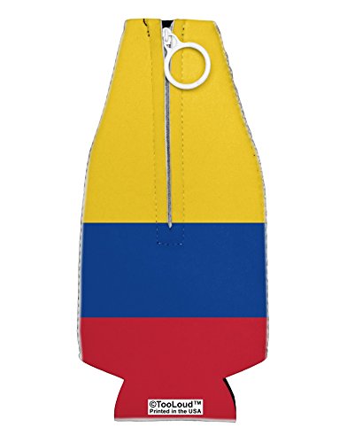 TooLoud Colombia Flag AOP Collapsible Neoprene Bottle Insulator All Over Print