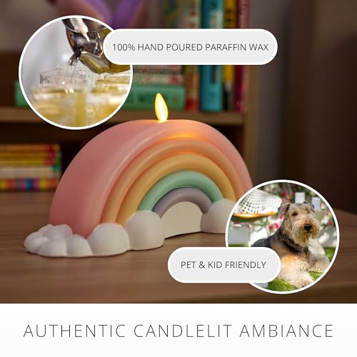 Bougie votive non parfumée Luminara blanc vif oubliez les risques de brûlure