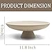 LIN CHUAN Large Decorative Bowl, Modern Resin Pedestal Bowl for Home Decor, Stylish Fruit Bowl for Kitchen Counter, Chic Key Holder for Entry Table, Beige