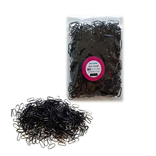 DAEYOUNG Rubber Bands for School, Home, or Office, Band Eco-Friendly, Black Color, Small 1000 pcs