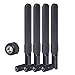 Bingfu Dual Band WiFi 2.4GHz 5GHz 5.8GHz 8dBi MIMO RP-SMA Male Antenna (4-Pack) for ASUS TP-Link Fenvi Rosewill Gigabyte Wireless Router Mini PCI Express PCIE Network Card WiFi Adapter Security Camera