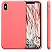 kwmobile Case Compatible with Apple iPhone Xs Max Case - TPU Silicone Phone Cover with Soft Finish - Neon Coral