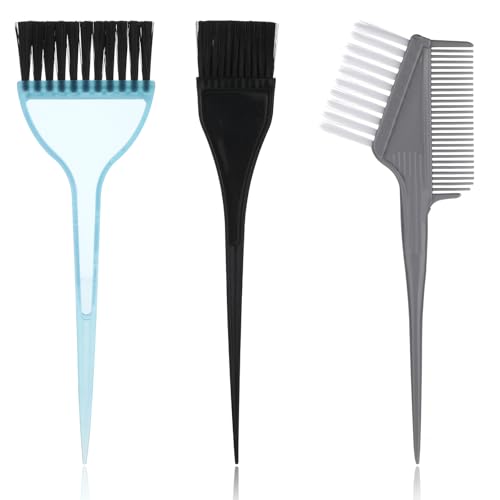 3 brochas de tinte para el cabello, cepillo profesional para teñir el cabello, cepillo suave para teñir el cabello, herramientas de teñido para el cabello, cepillo aplicador de tinte para el cabello,