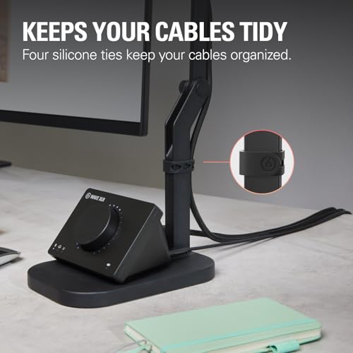 Image of Elgato Wave Desk Stand, Adjustable Microphone Mount | Three pivot points, Holds gear up to 1kg, Mounts camera, light, or phone, Cable ties included, Solid-metal build