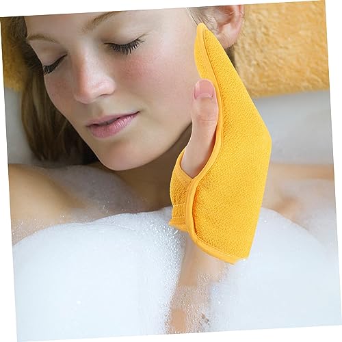 IWOWHERO 4 Peças Luvas Esfoliantes Luva Esfoliante Luva Esfoliante Para O Corpo Esfoliante Toalha De