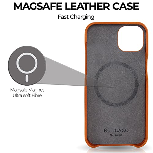 Coque en cuir iPhone 15 Pro Max Menor Classic Cognac premium - 4