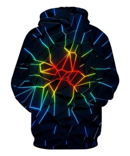 Neemanndy Unisex Colorful Graphic Hoodies 3D Print Cool Sweatshirt Cool Design with Pocket for Men and Women2