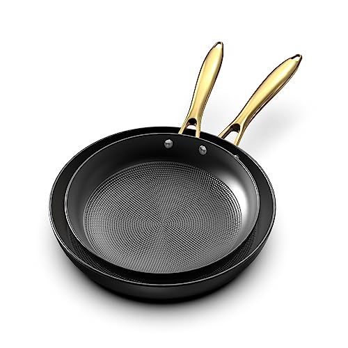 imarku Cast Iron Skillets, Non Stick Frying Pans 2Pcs - 10 inch & 12 Inch Pots and Pans Set, Long Lasting Frying Pans Nonstick, Professional Nonstick Frying Pan, Easy to Clean imarku Cast Iron Skillets, Non Stick Frying Pans 2Pcs - 10 inch & 12 Inch Pots and Pans Set, Long Lasting Frying Pans Nonstick, Professional Nonstick Frying Pan, Easy to Clean