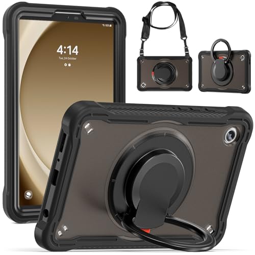 Funda Samsung Galaxy Tab A9 2023 de 8.7" con correa de hombro ajustable y asa integrada negra