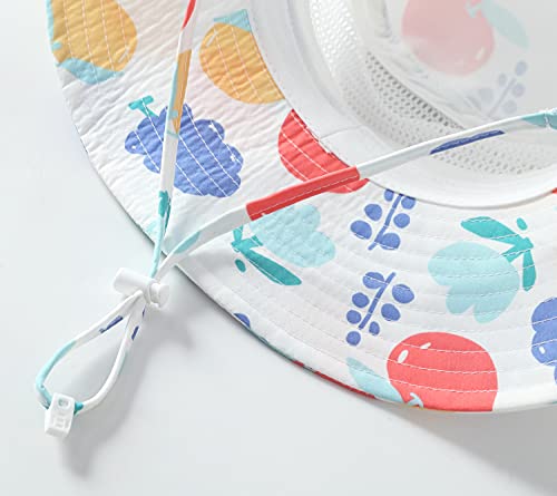Image of Home Prefer UPF50+ Wide Brim Sun Hat Boys Girls Sun Protection Hat Zoo Beach Swim Safari Bucket Hat for Baby Toddler Kid