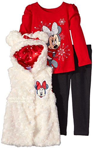 Disney Girls' Minnie Mouse Three-Piece Set in Zebra Motif