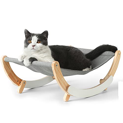 FUKUMARU Cat Hammock Swing Chair - Cozy New Moon Design for Your Feline Friend