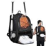 Baseballtasche, Softballtasche - Softball-Rucksack für Kinder, Baseball-Tasche mit Schuhfach -...