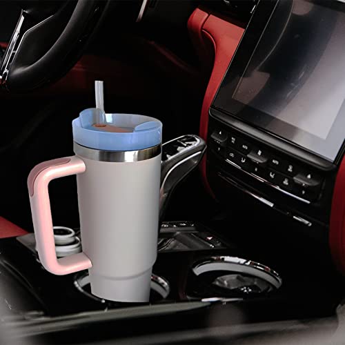 30 Oz Tumbler With Handle And Straw Lid For Water, Double Wall Vacuum Sealed Stainless Steel Insulated Tumblers, Travel Cup For Hot And Cold Beverages, Travel Coffee Mug； #TOP6