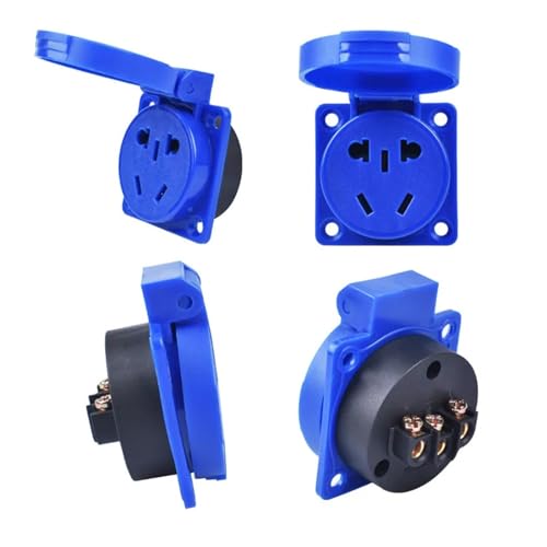 Conector de alimentación industrial XM 312 C de alta resistencia 16A 2P+E IP44 6