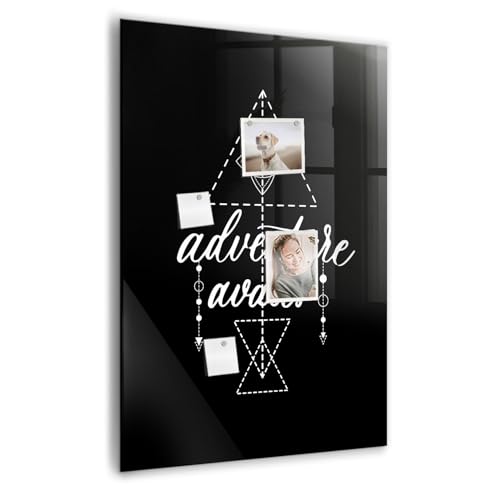Tableau magnétique en verre résistant aux taches pour effacer facilement vos notes