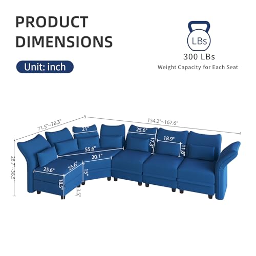 Luxury Sectional Sofa with Recliners