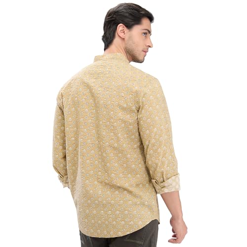 Image of Spykar Men's Slim Fit N /A Full Sleeve Printed Casual Shirts