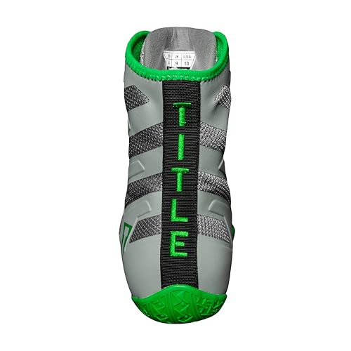 Image of Title Boxing Total Balance Shoes (Grey /Green, US Footwear Size System, Adult, Men, Numeric, Medium, 7.5)