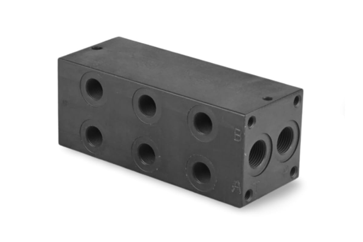 Hydraulik Ventilblock ES 06-12-38-03 (A,B z boku P,T z przodu) | Hydraulik-Anschlussblock