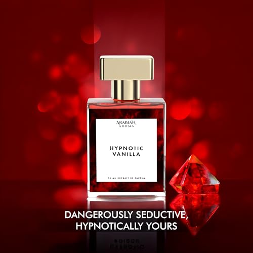 Image of Arabian Aroma Hypnotic Vanilla Perfume for Women| Coconut, Plum, Apricot, Jasmine & Sandalwood | Long Lasting Extrait de Parfum 50ml.