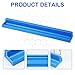 6pcs Name Plates Holder for Desk Self Tag Holder Grip for Classroom School with Adhesiveand Removable of Pen Holder for Office Table Display Nameplate Student Classroom Information (Blue)